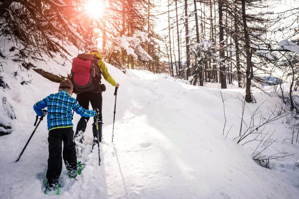 Snowshoeing at POV Lake Resort