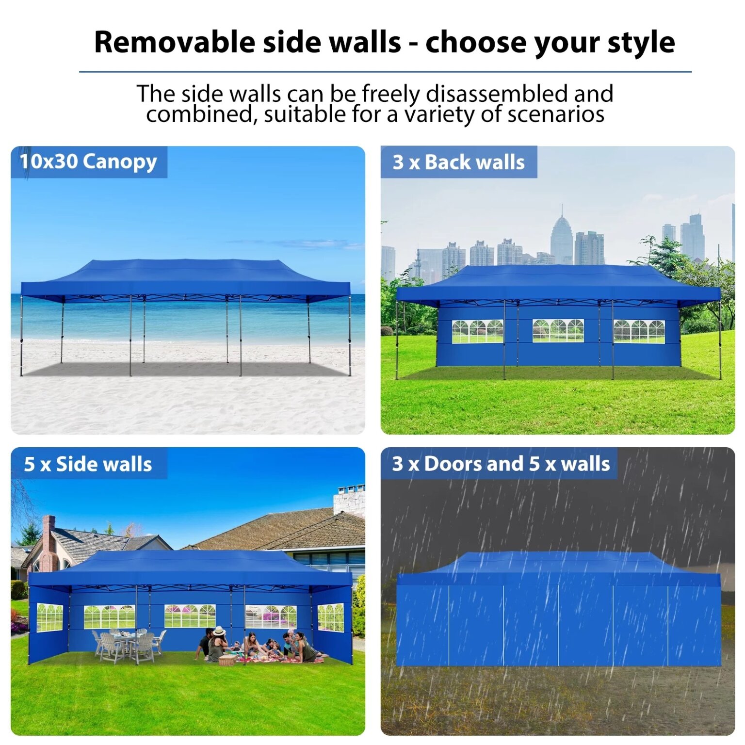 Blue Canopy Gazebo Rental 